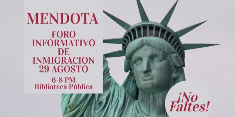 Foro Informativo de Inmigración en Mendota 29 de Agosto 2019 CVIIC