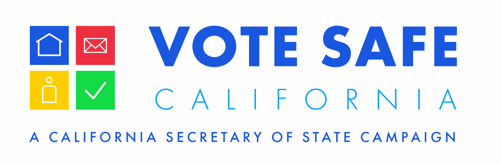 elección de destitución en California logo vote safe