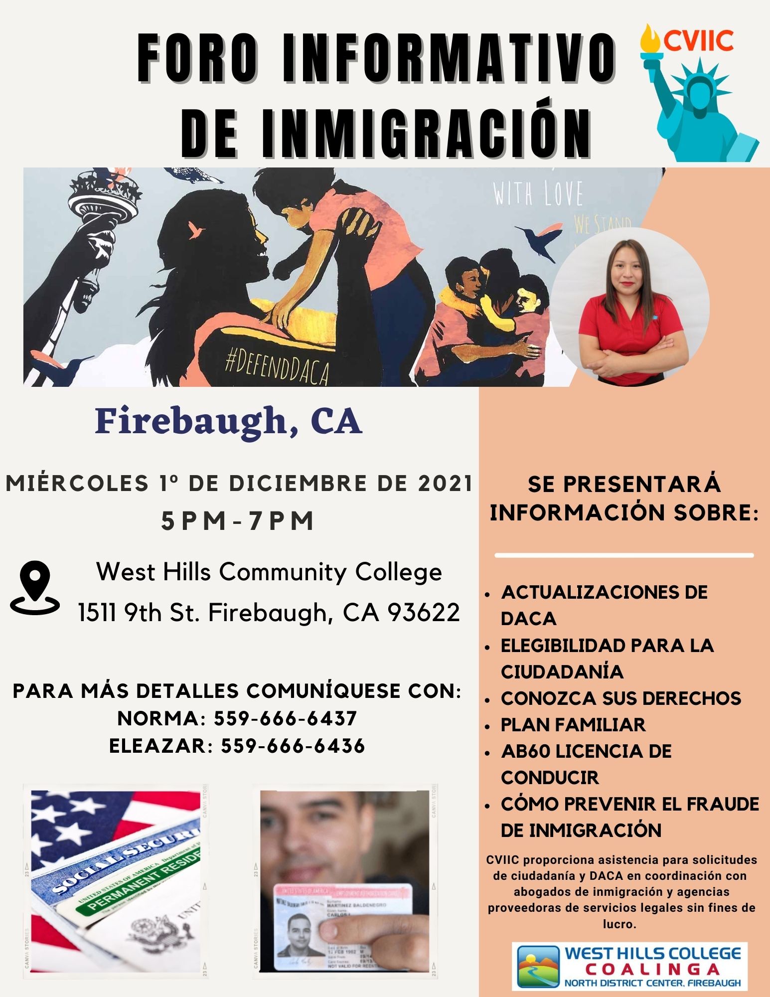 Foro Informativo de Inmigración en Firebaugh 1 Diciembre