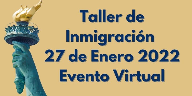 Taller Virtual de Inmigración 27 Enero 2022