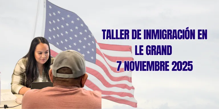 Taller de Inmigración en Le Grand 7 Noviembre 2025