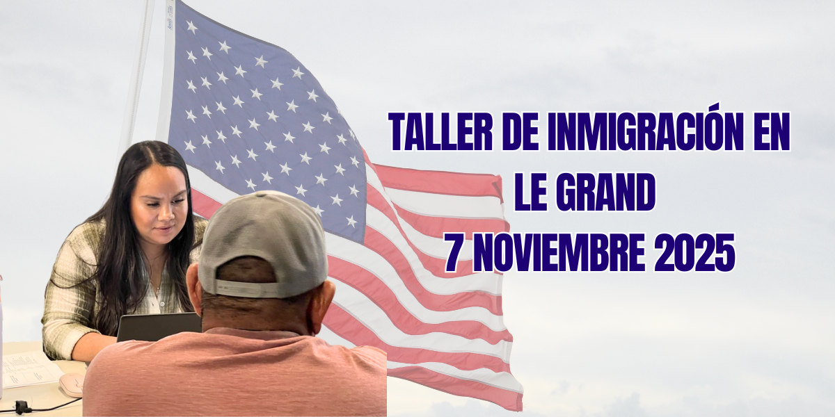 Taller de Inmigración en Le Grand 7 Noviembre 2025